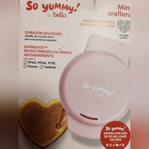BELLA, WAFFLE MAKER MINI, PINK